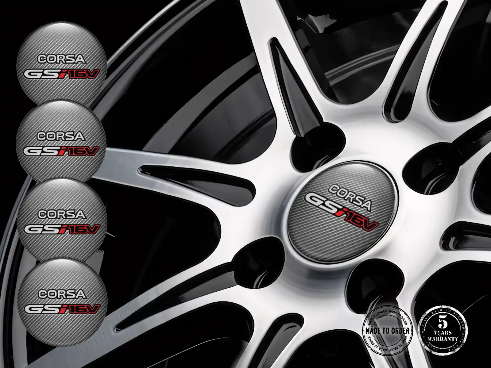 Opel Ruota Adesivo Logo Design Cupola Resina